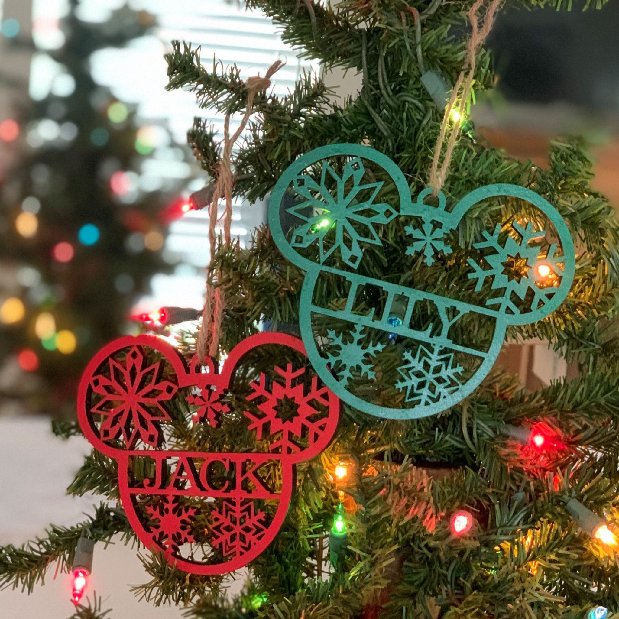 Personalized Mouse Ornaments