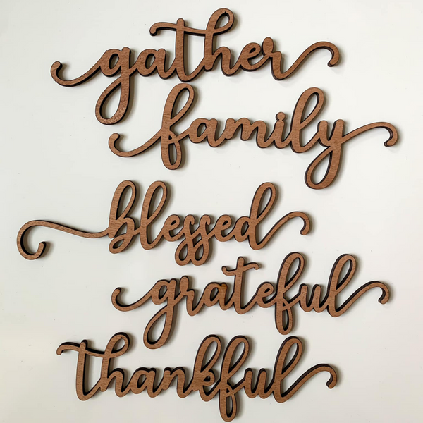 Thanksgiving Place Setting Words