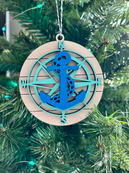 Layered Beach Themed Ornaments