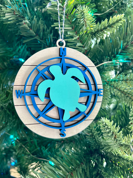 Layered Beach Themed Ornaments