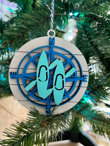 Layered Beach Themed Ornaments