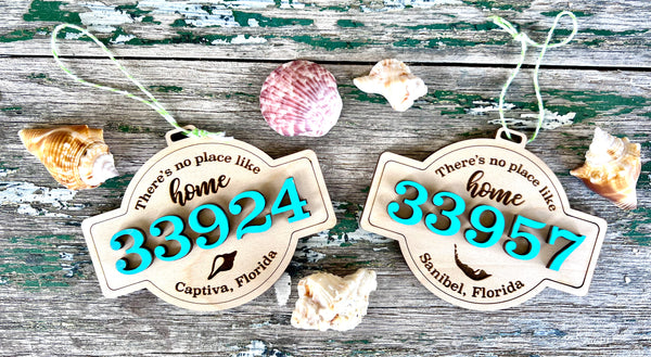 Sanibel/Captiva Zipcode ornaments