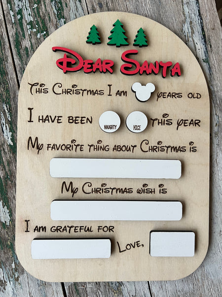 Dear Santa Letter Board