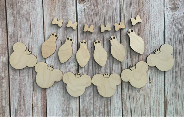 Mouse Heads Seasonal Garlands/Paint Kits