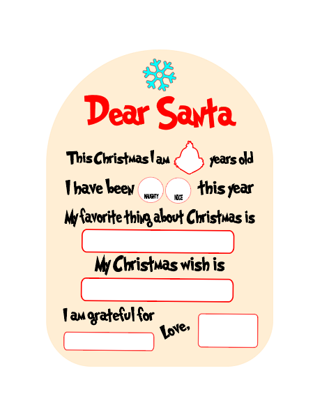 Dear Santa Letter Board