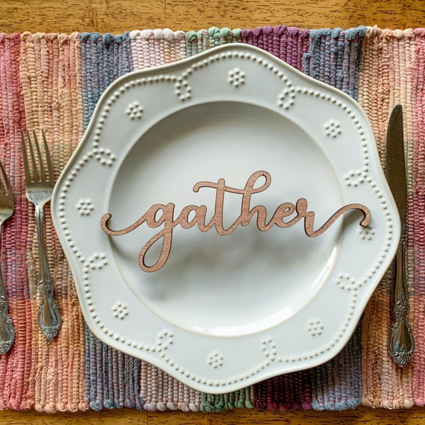 Thanksgiving Place Setting Words