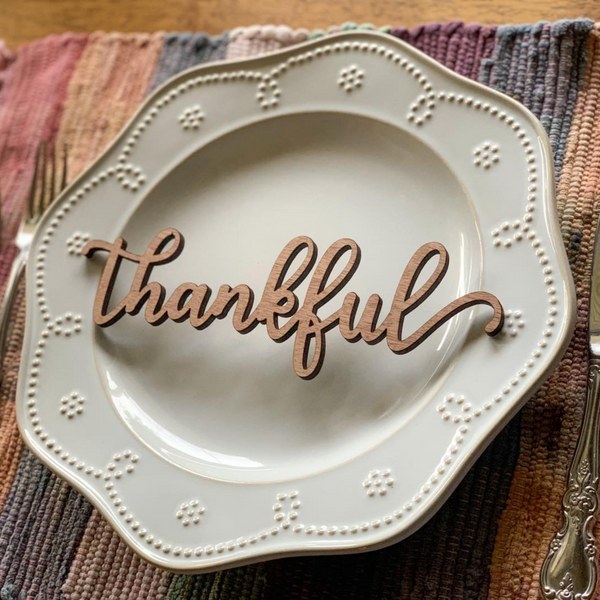 Thanksgiving Place Setting Words